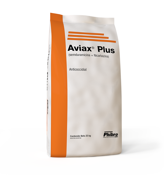 Aviax Plus Producto compuesto por una mezcla de Nicarbazina y Semduramicina en un único granulo, lo que asegura una mezcla excelente con los ingredientes de las raciones